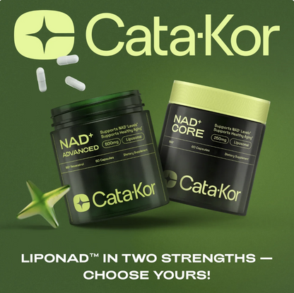 Cata-Kor NAD+ Advanced - NAD Supplement for Skin, Energy & Focus